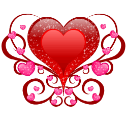 Gif animé coeur olny you